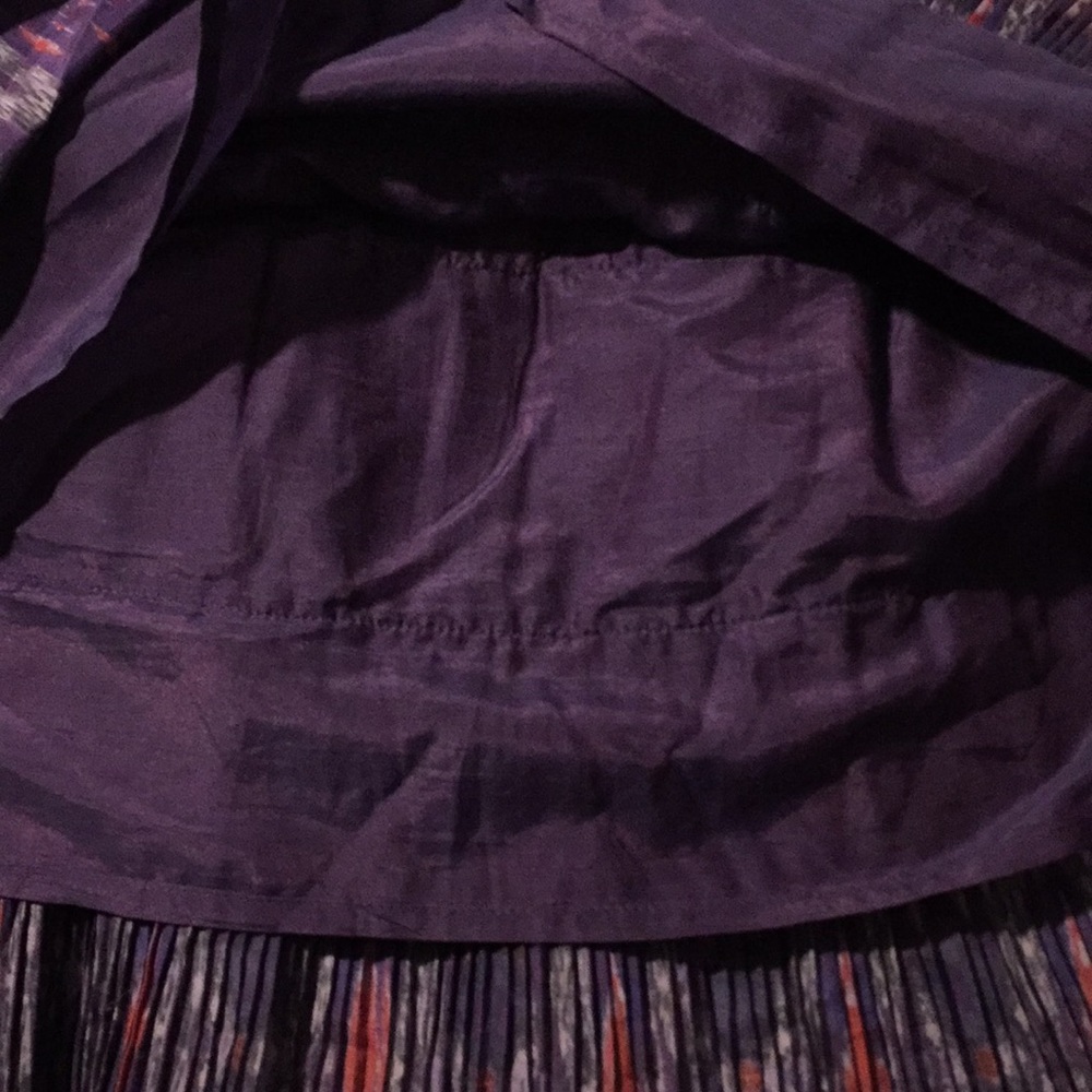 NWT Gap Size 6 cotton & silk Navajo pleated skirt - Picture 8 of 8